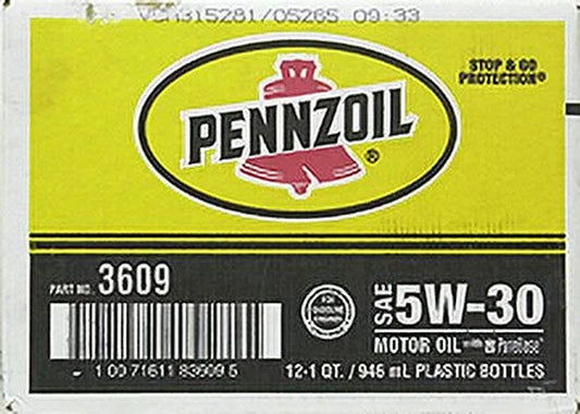 5W-30 Motor Oil (12-Pack / 1-Quart Bottles)