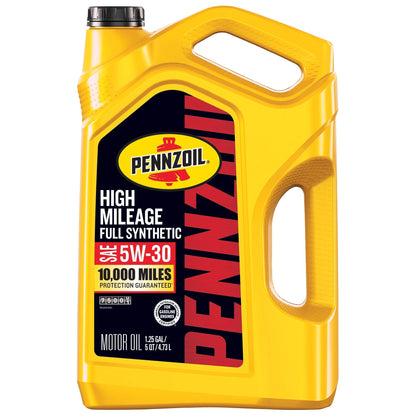 High Mileage Full Synthetic 5W-30 Motor Oil, 5 Quart