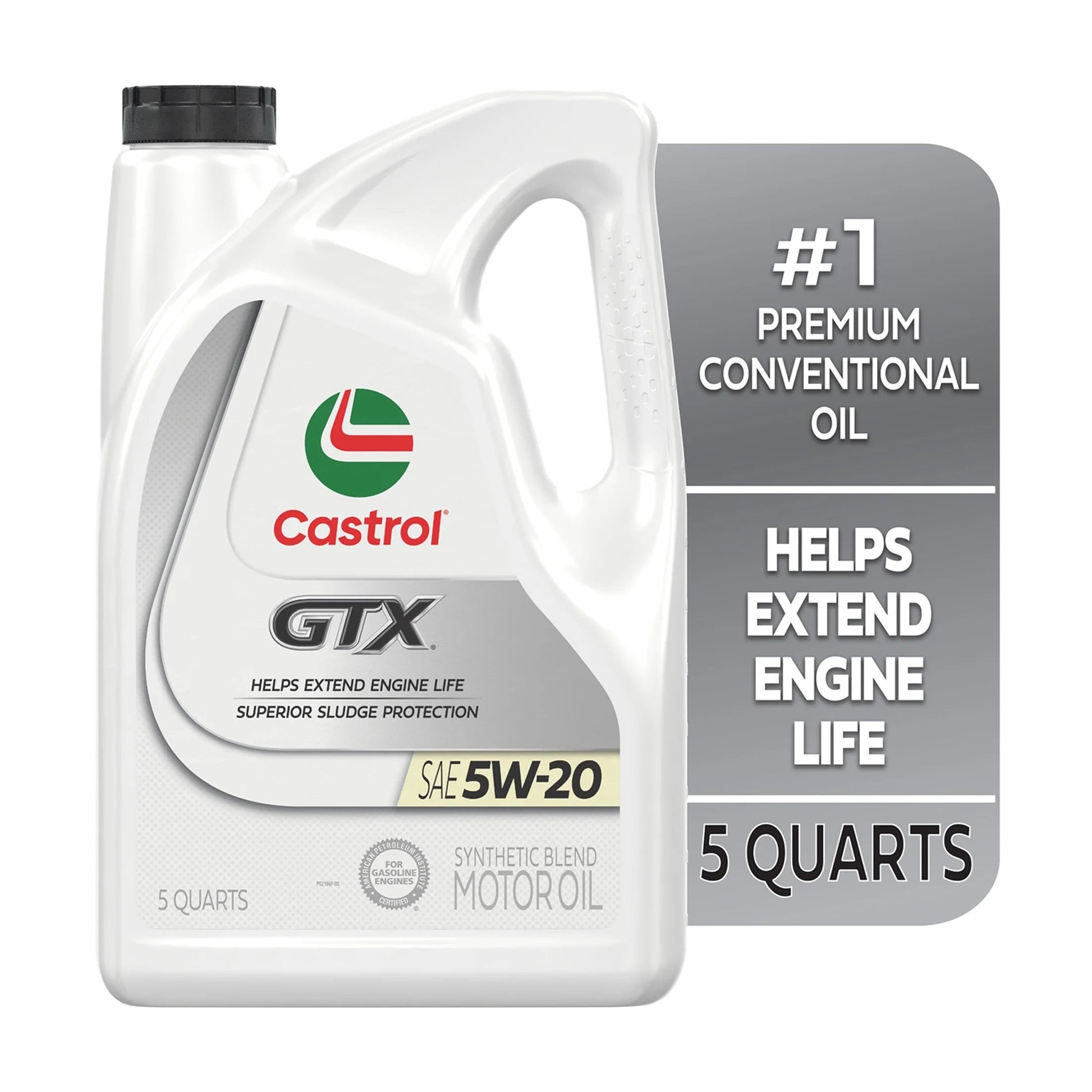 GTX 5W-20 Synthetic Blend Motor Oil, 5 Quarts