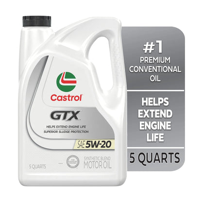 GTX 5W-20 Synthetic Blend Motor Oil, 5 Quarts