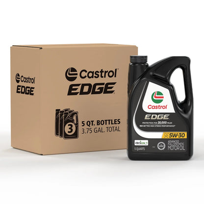 EDGE 5W-30 Advanced Full Synthetic Motor Oil, 5 Quarts, Case of 3