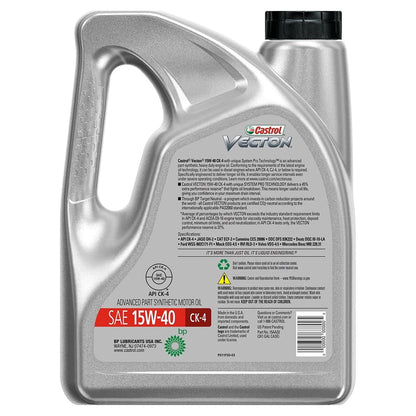 Vecton 15W-40 CK-4 Advanced Part Synthetic Motor Oil, 1 Gallon