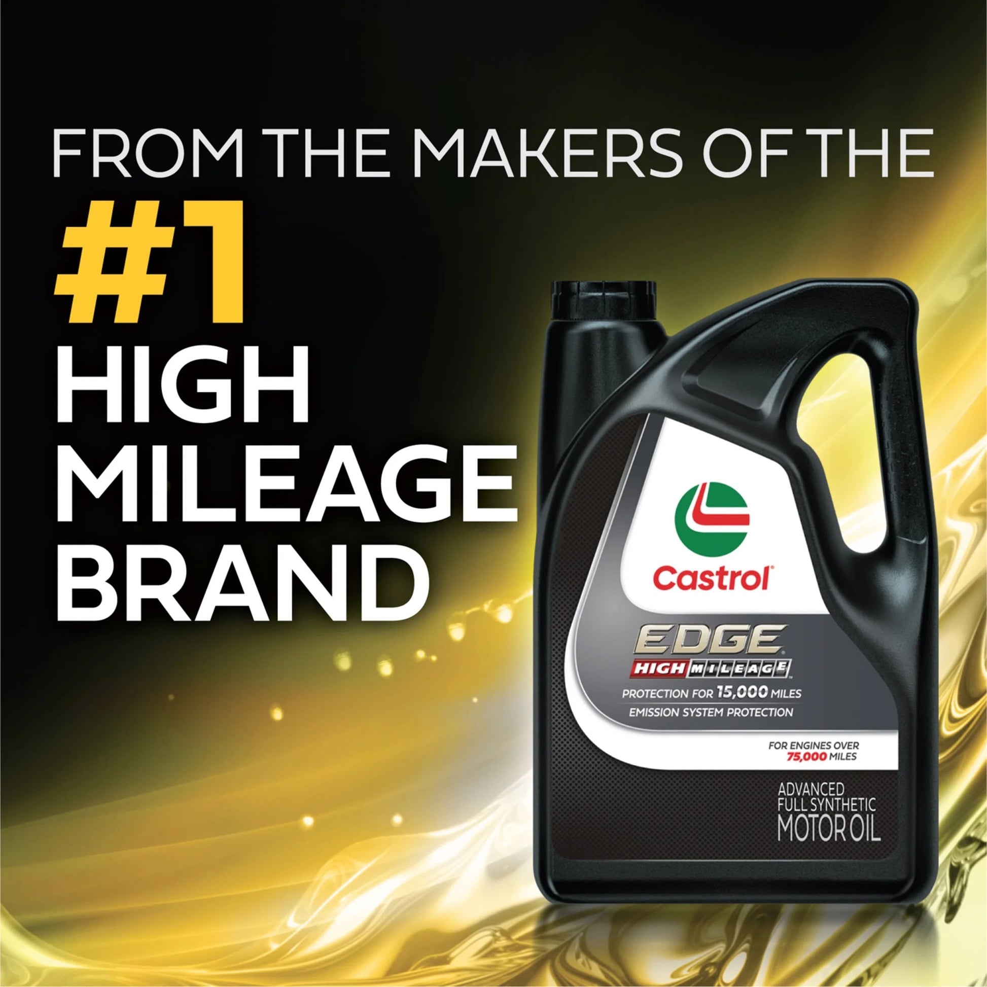 EDGE High Mileage 10W-30 Advanced Full Synthetic Motor Oil, 5 Quarts