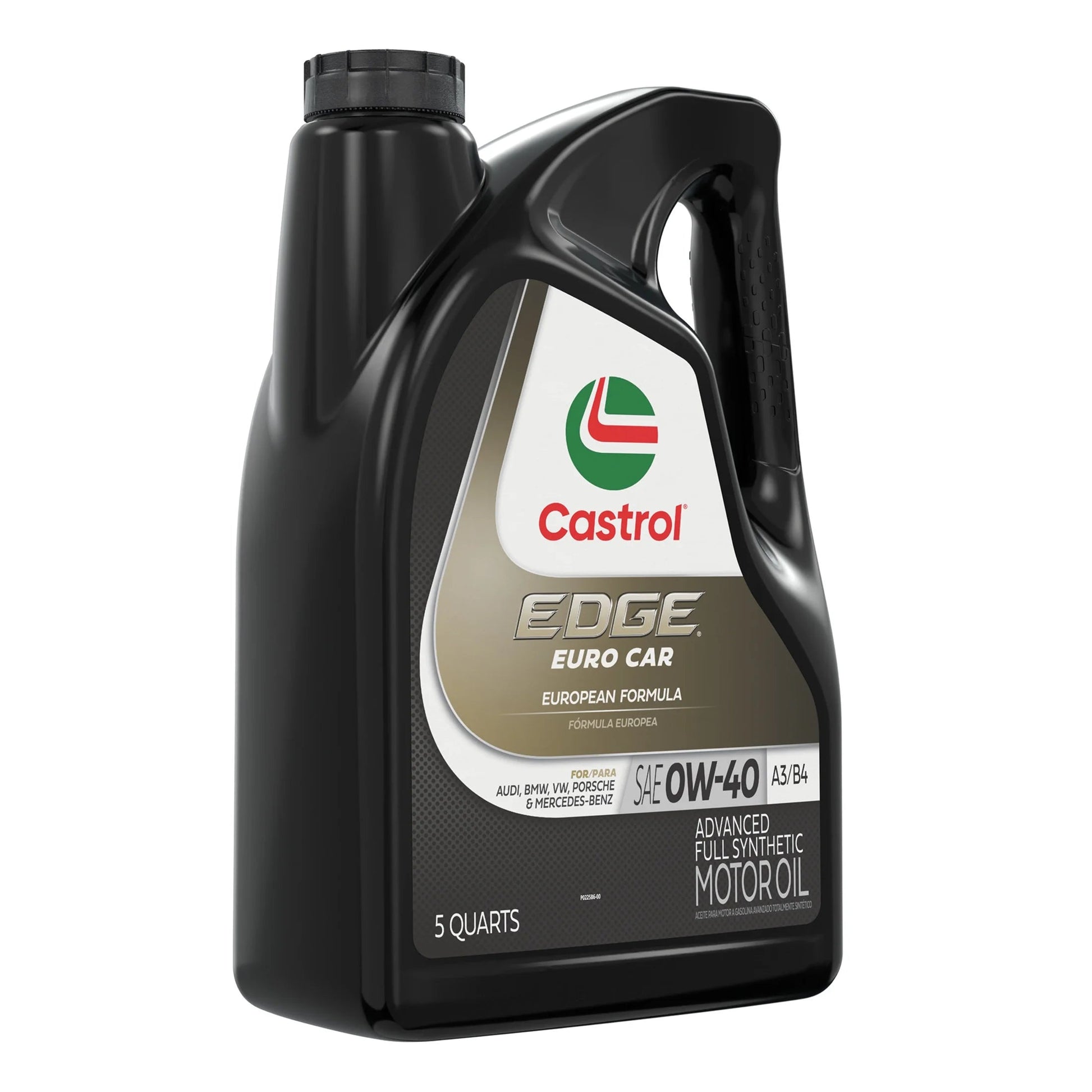 EDGE Euro 0W-40 A3/B4 Advanced Full Synthetic Motor Oil, 5 Quarts