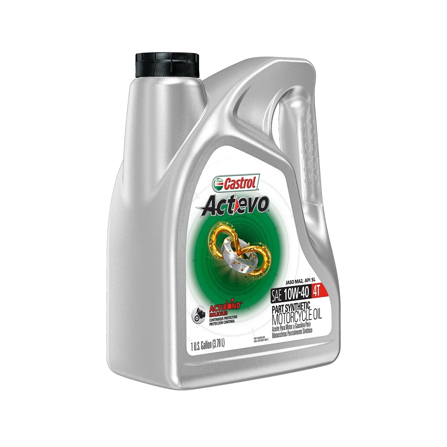 Actevo 4T 10W-40 Part Synthetic Motorcycle Oil, 1 Gallon