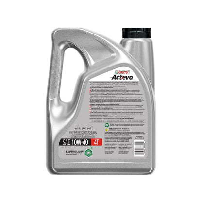 Actevo 4T 10W-40 Part Synthetic Motorcycle Oil, 1 Gallon