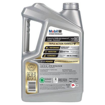 Extended Performance Full Synthetic Motor Oil 5W-30, 5 Quart (3 Pack)