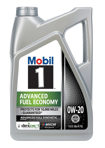 Advanced Fuel Economy Full Synthetic Motor Oil 0W-20, 5 Quart