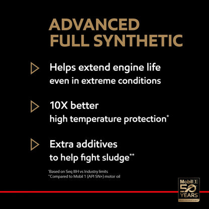 Advanced Full Synthetic Motor Oil 10W-30, 5 Quart