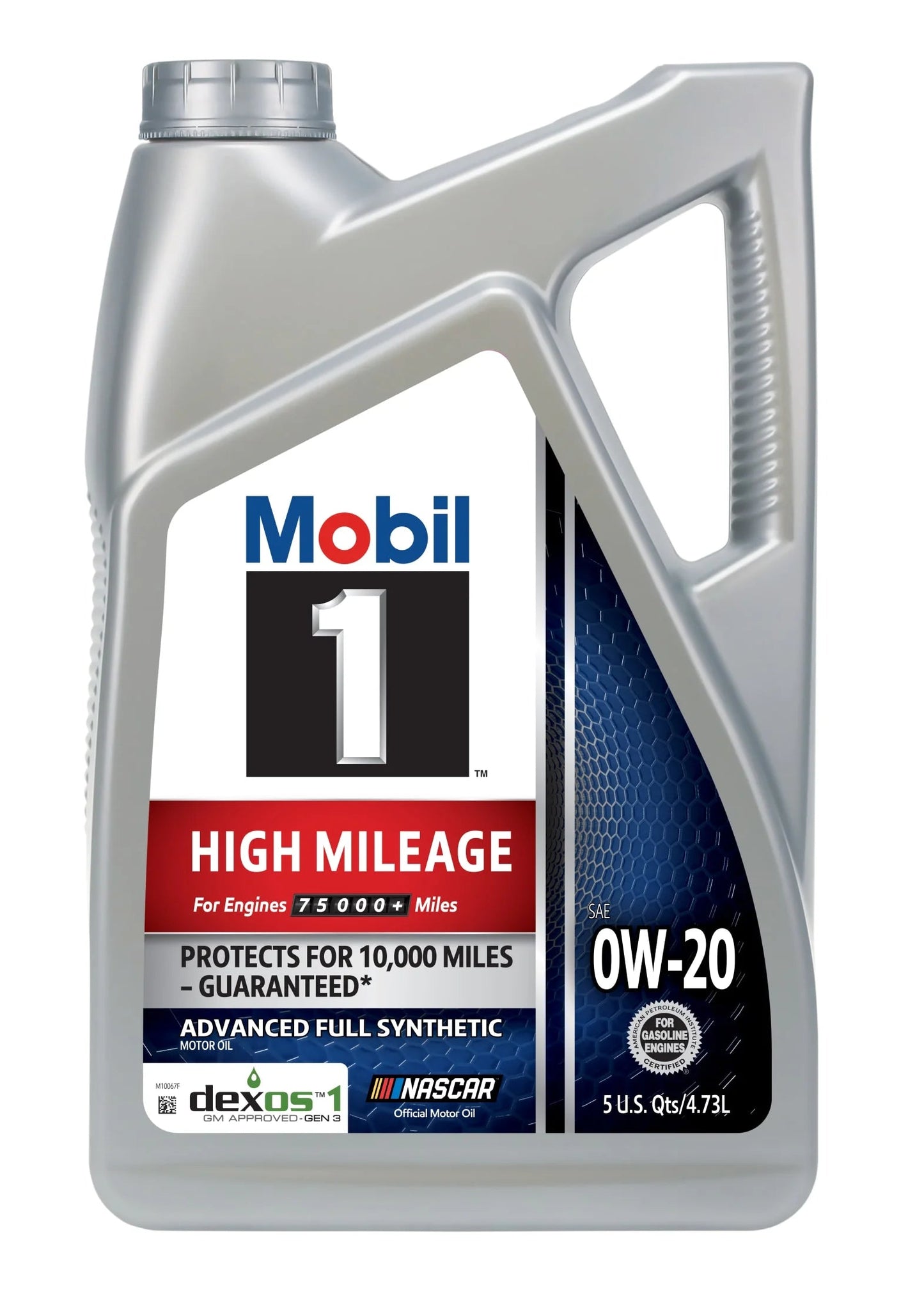 High Mileage Full Synthetic Motor Oil 0W-20, 5 Quart