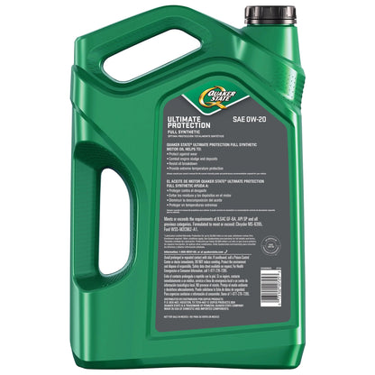 Ultimate Protection Full Synthetic 0W-20 Motor Oil, 5 Quart