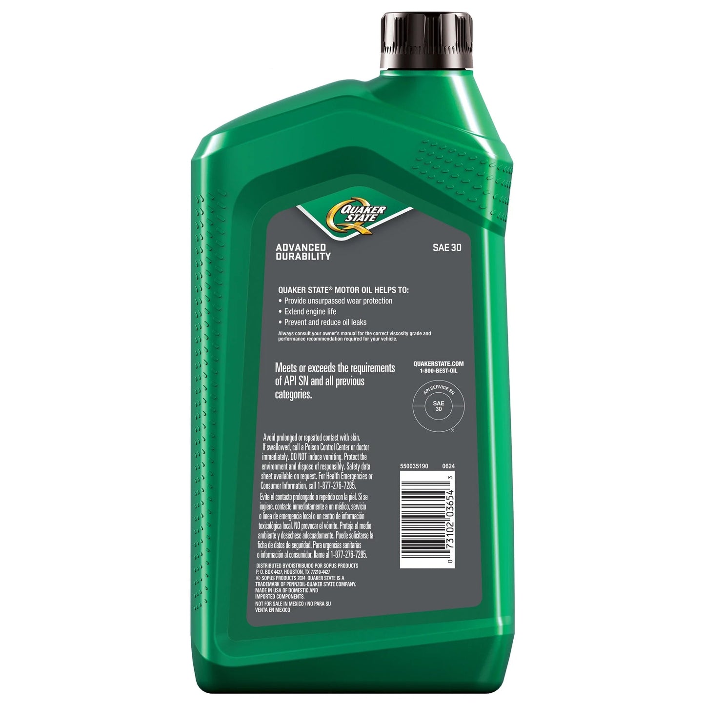 Motor Oil, HD 30, 1 Quart