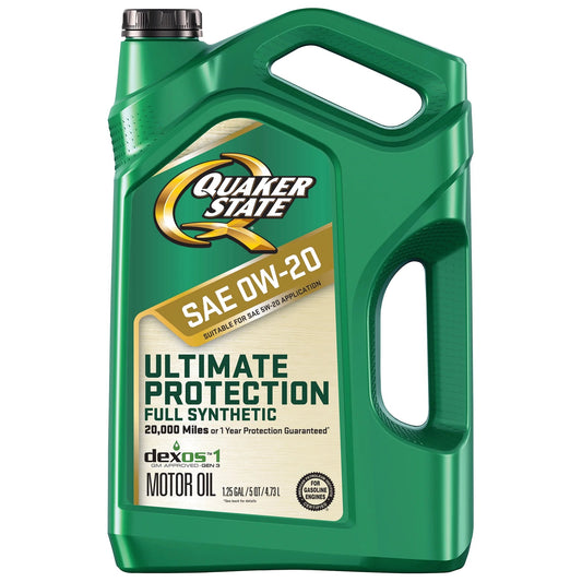 Ultimate Protection Full Synthetic 0W-20 Motor Oil, 5 Quart