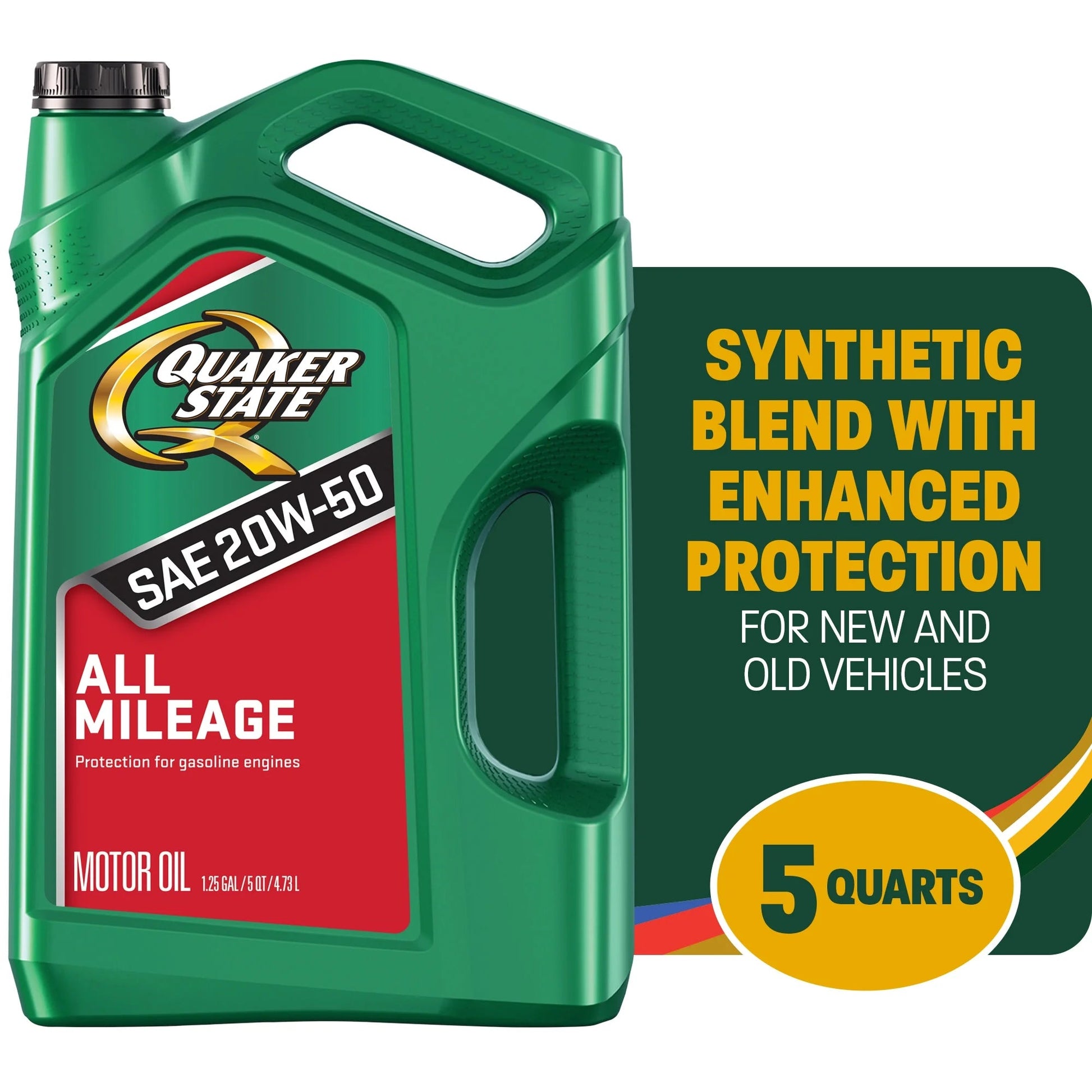 All Mileage 20W-50 Motor Oil, 5 Quart