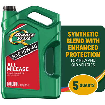 All Mileage 10W-40 Motor Oil, 5 Quart